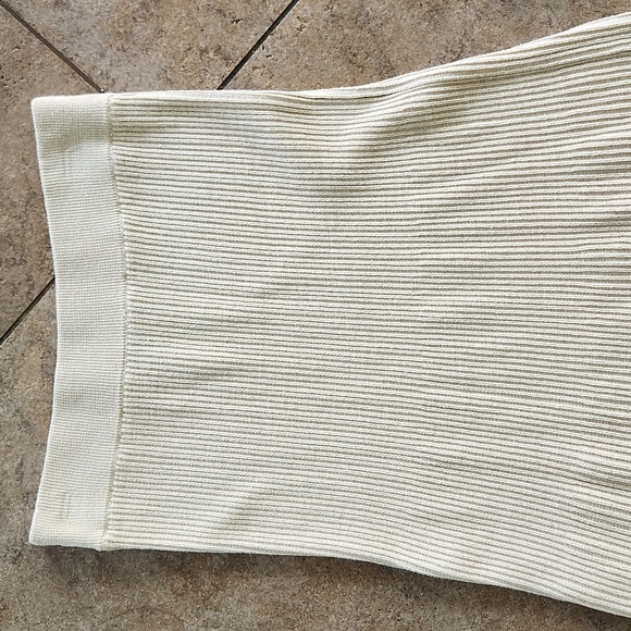 Free People Cream Ribbed A-Line Maxi Skirt - Picture 2 of 9